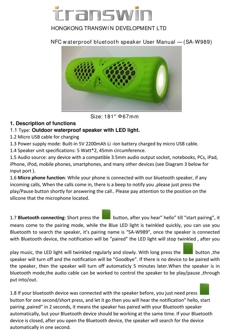 transwin SA-W989 user manual
