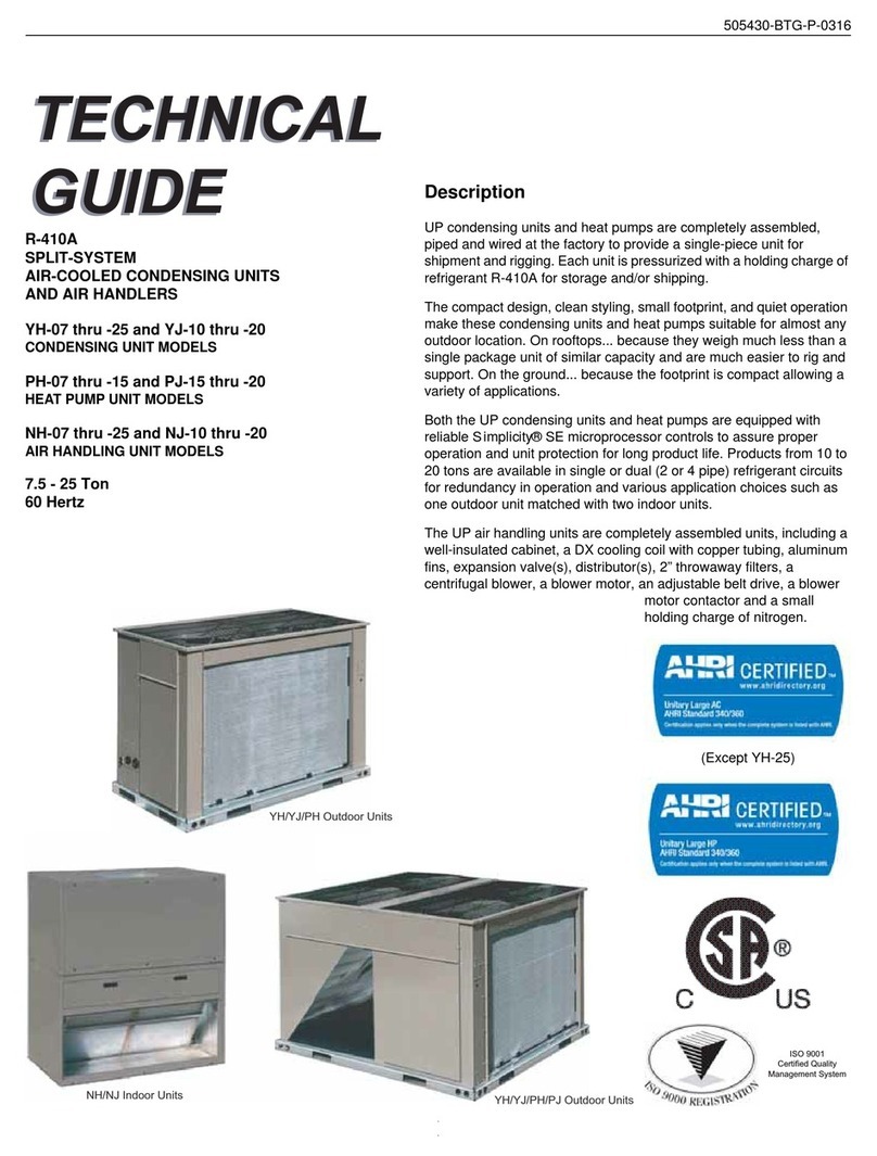 Johnson Controls Unitary Products YH-10 Technical guide