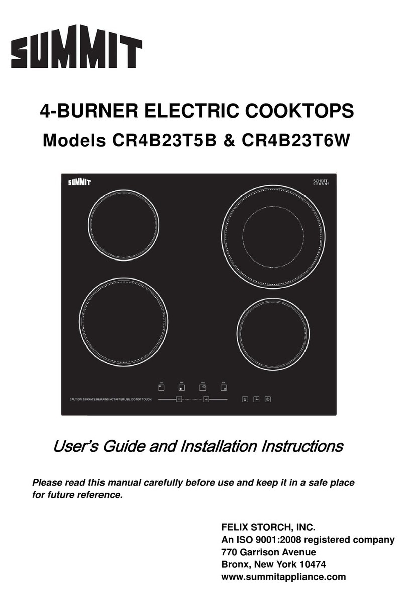 Summit CR4B23T5B User's guide and installation instructions