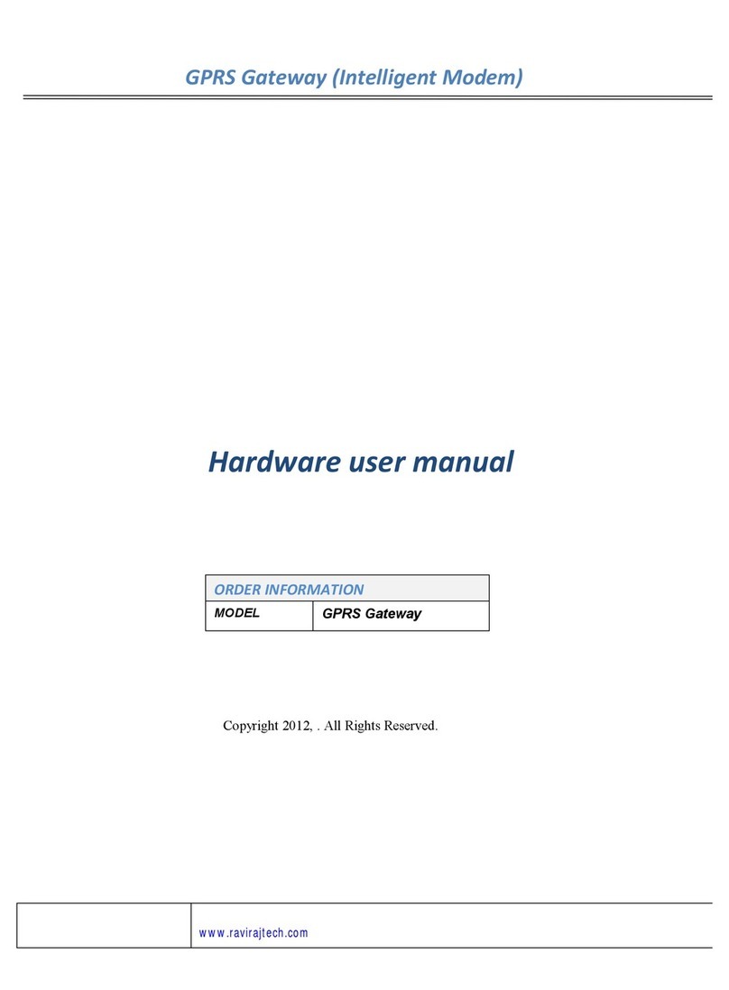 Raviraj GPRS Gateway Instructions for use