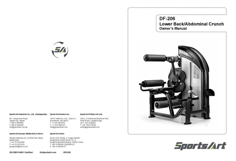 SPORTS ART DF-206 owner's manual SPORTS ART DF-206 owner's manual