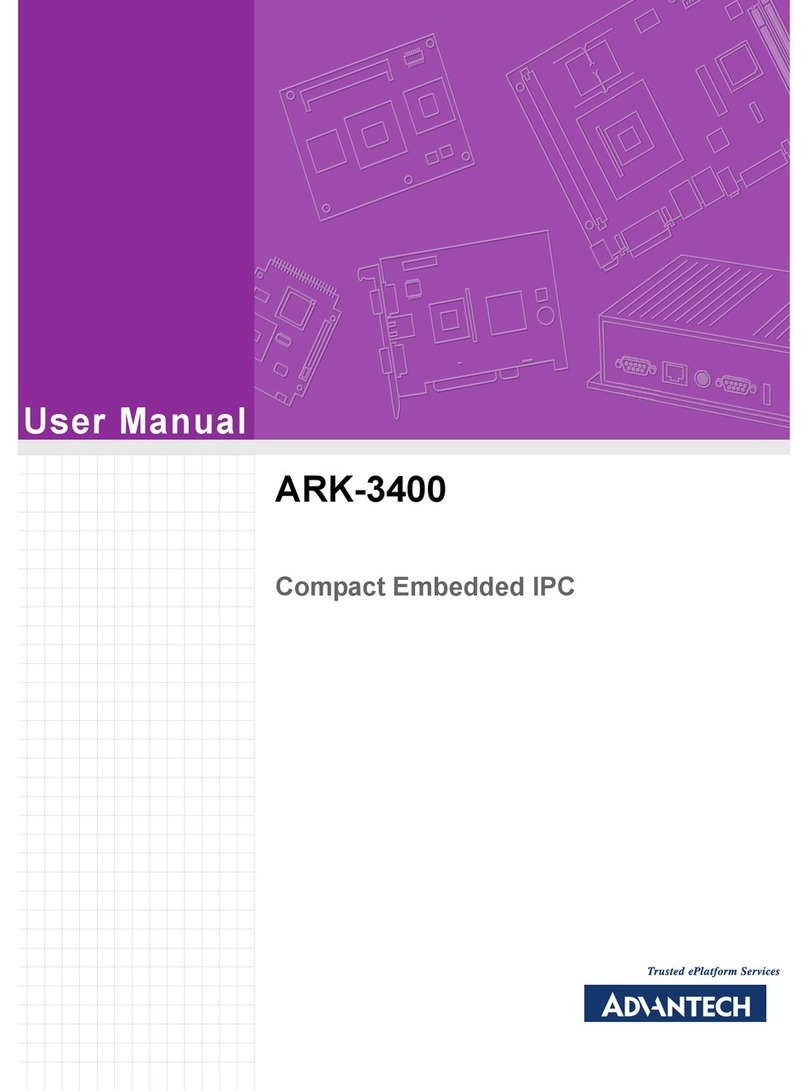 Advantech ARK-3400 User manual