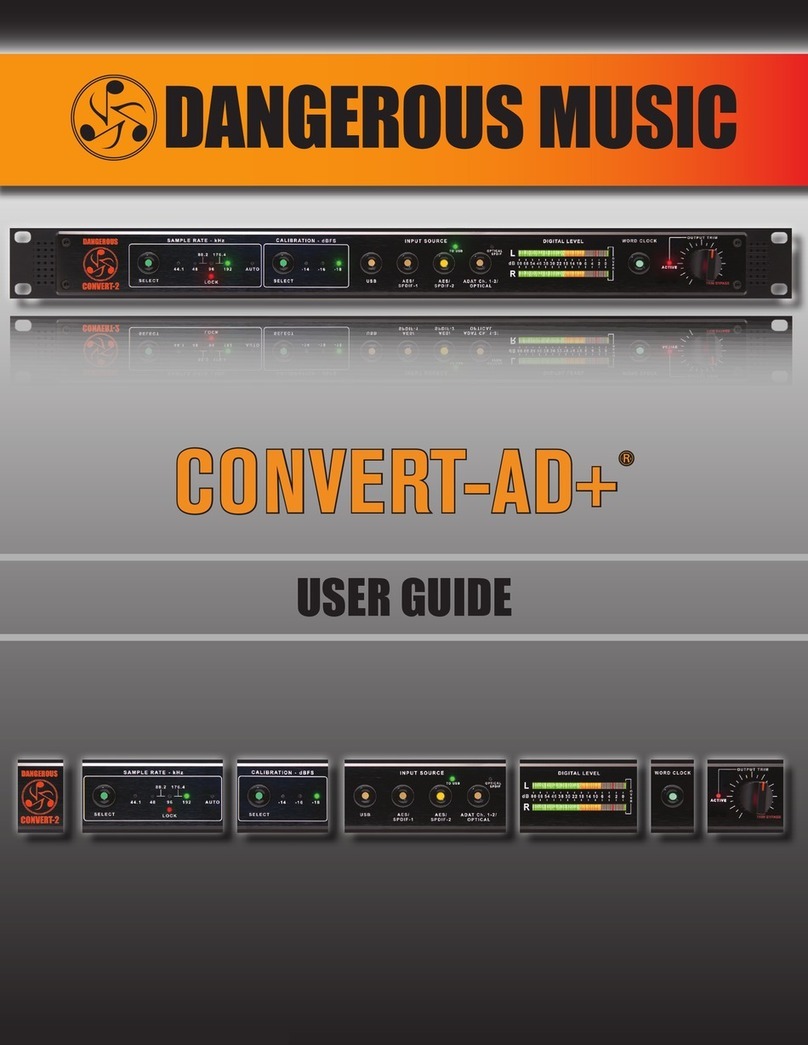 Dangerous Music CONVERT-AD Plus user guide Dangerous Music CONVERT-AD Plus user guide