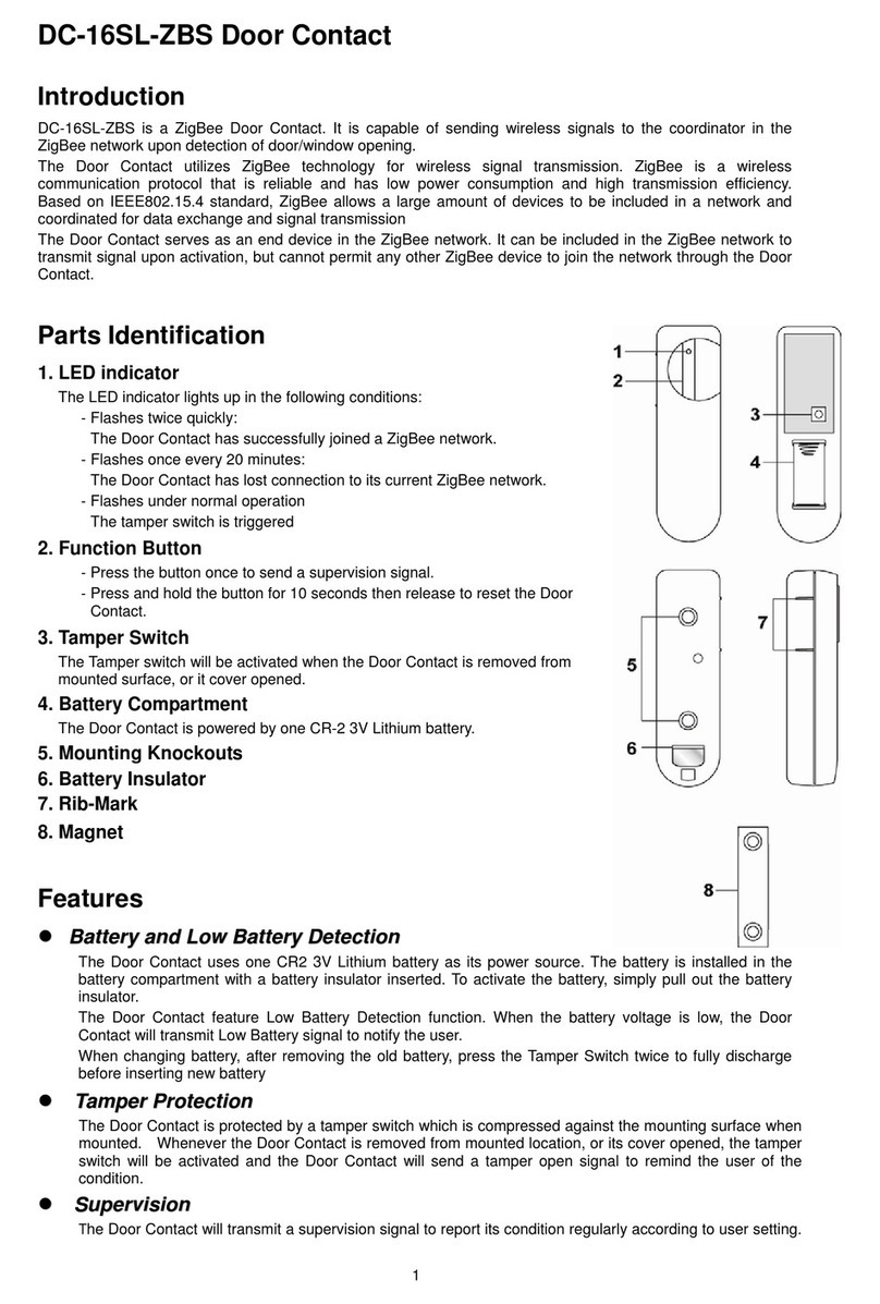 ZIGBEE DC-16SL-ZBS User manual