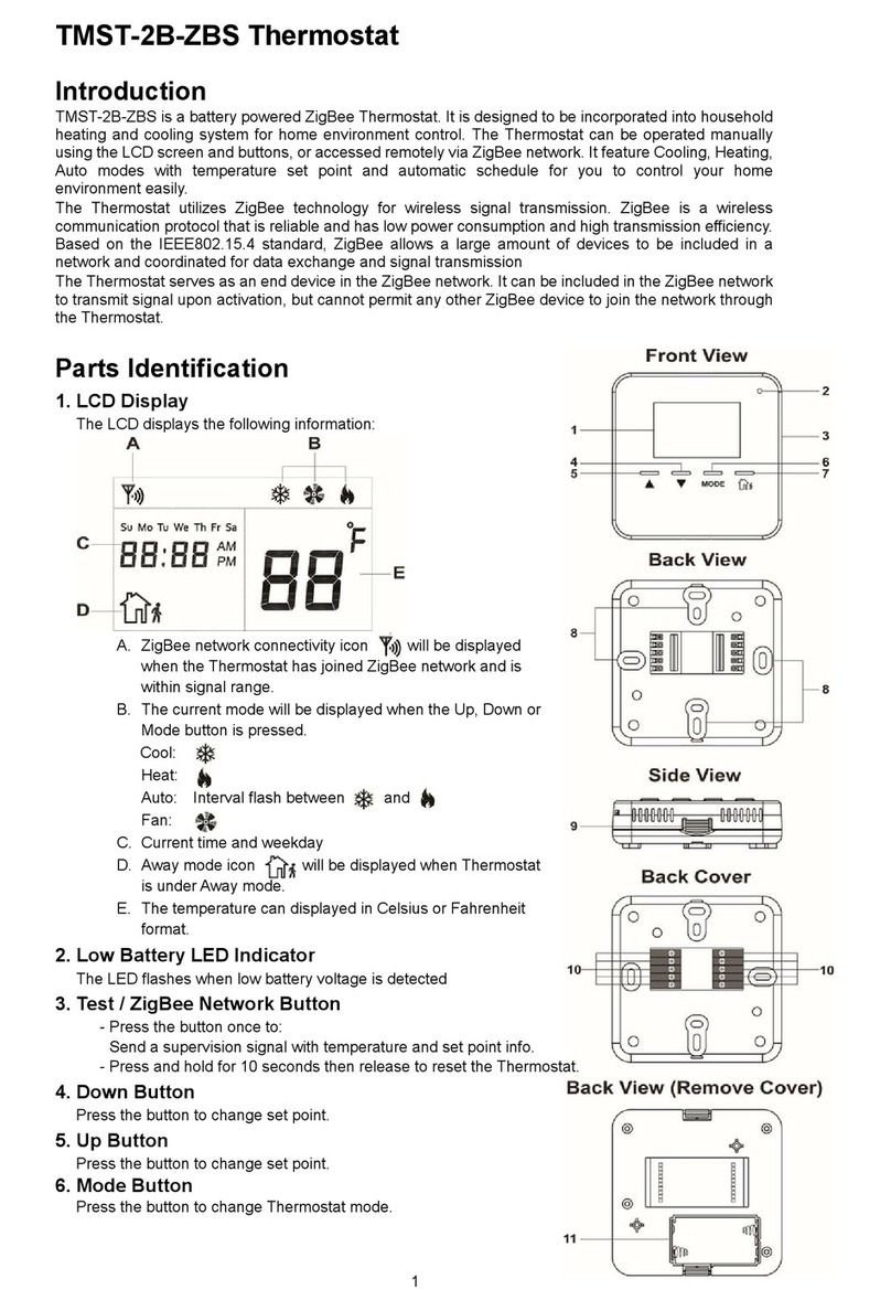 ZIGBEE TMST-2B-ZBS user manual