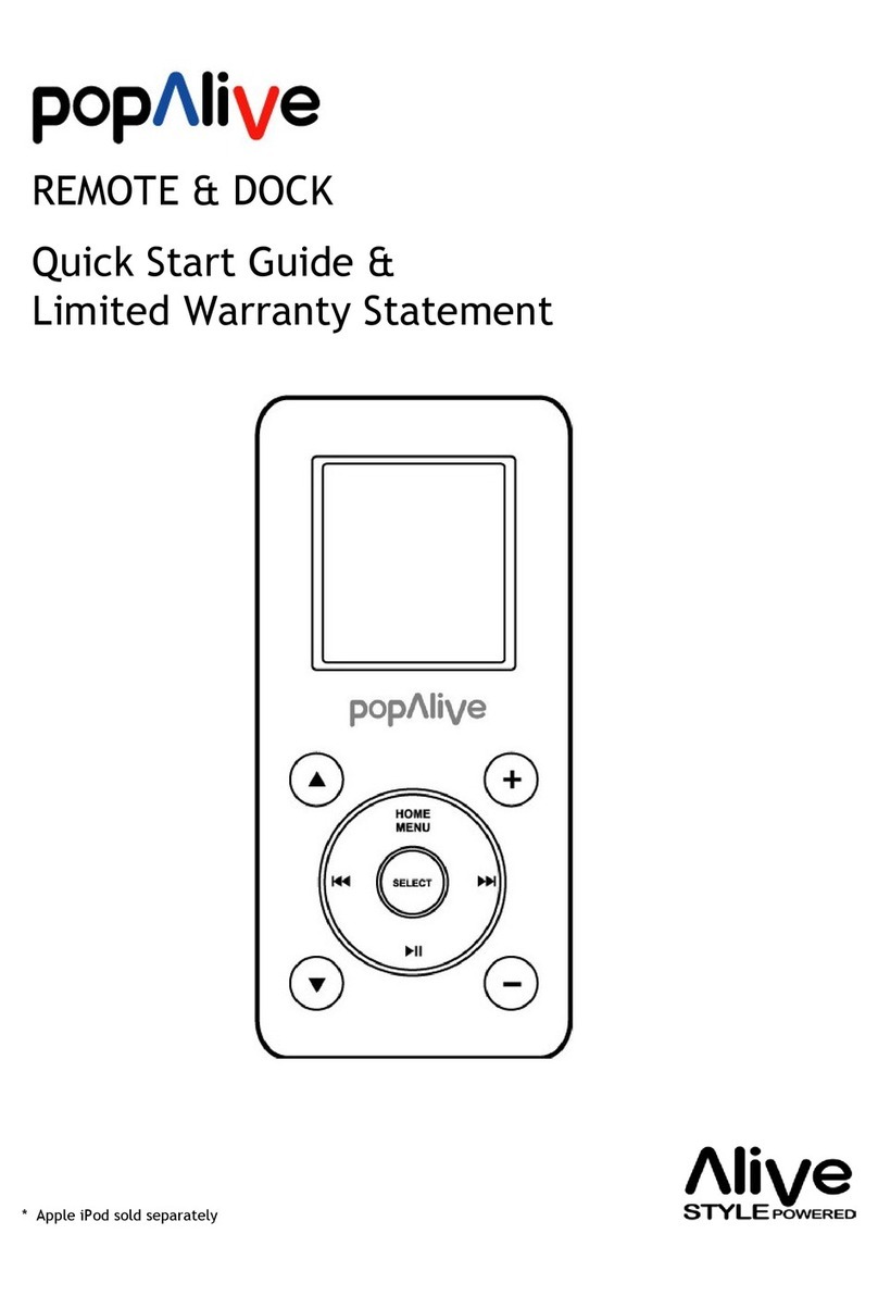 Alive Popalive Quick start guide & user manual