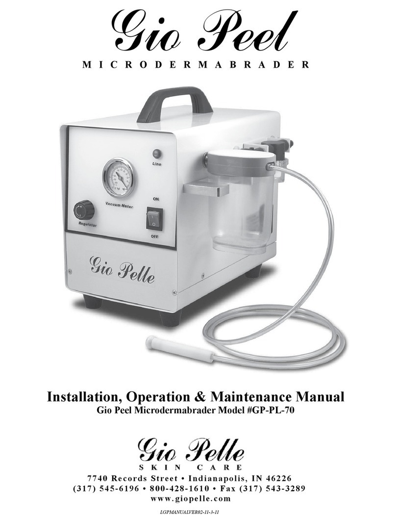 Gio Pelle GP-PL-70 Installation, operation & maintenance manual Gio Pelle GP-PL-70 Installation, operation & maintenance manual
