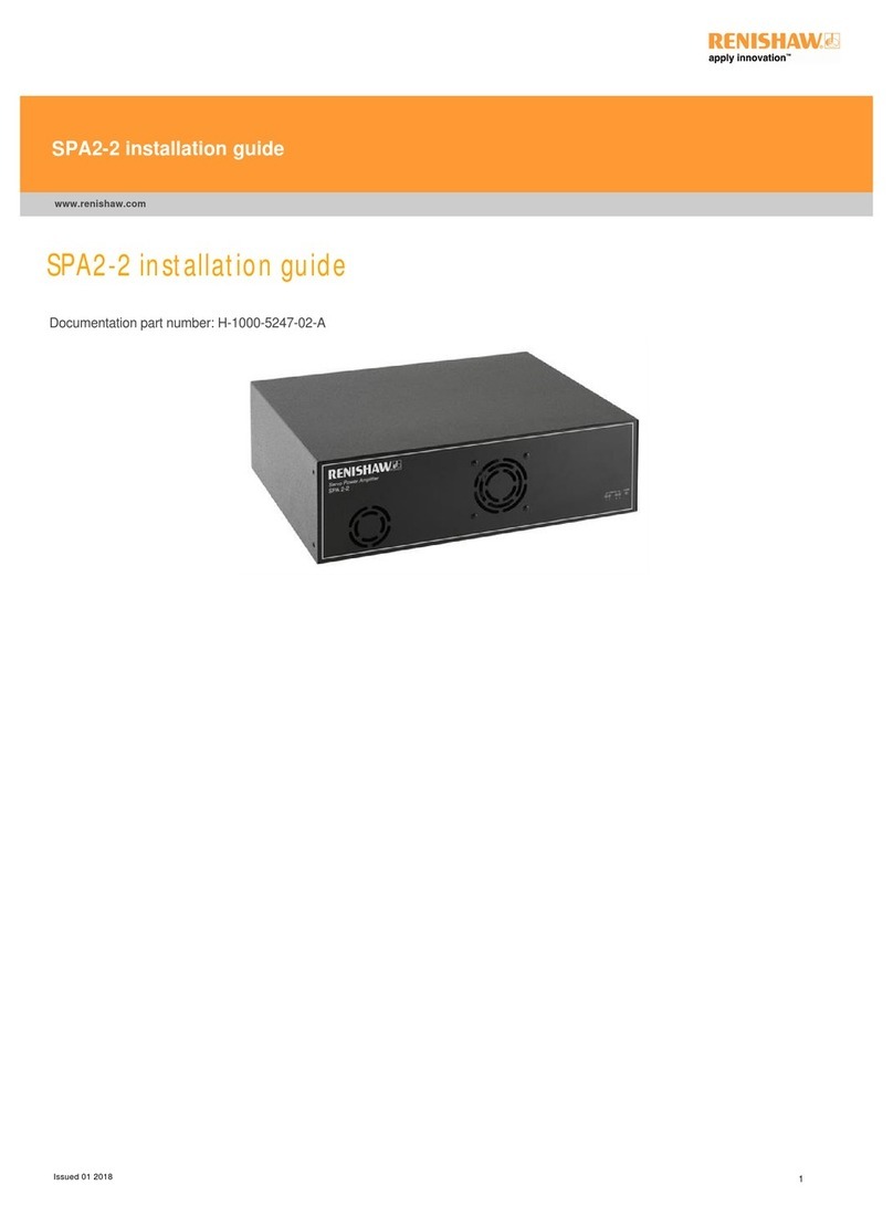 Renishaw SPA2-2 User manual