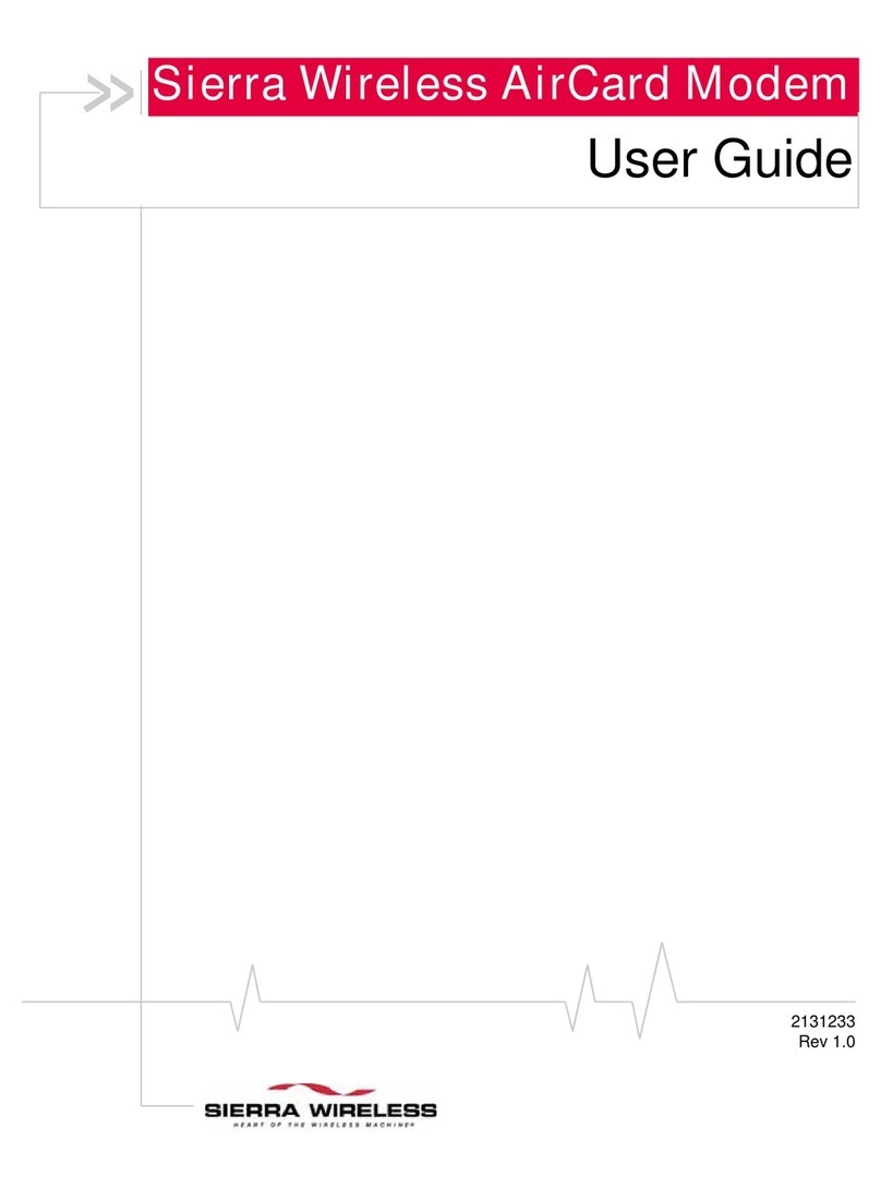 Sierra Wireless AirCard User manual Sierra Wireless AirCard User manual