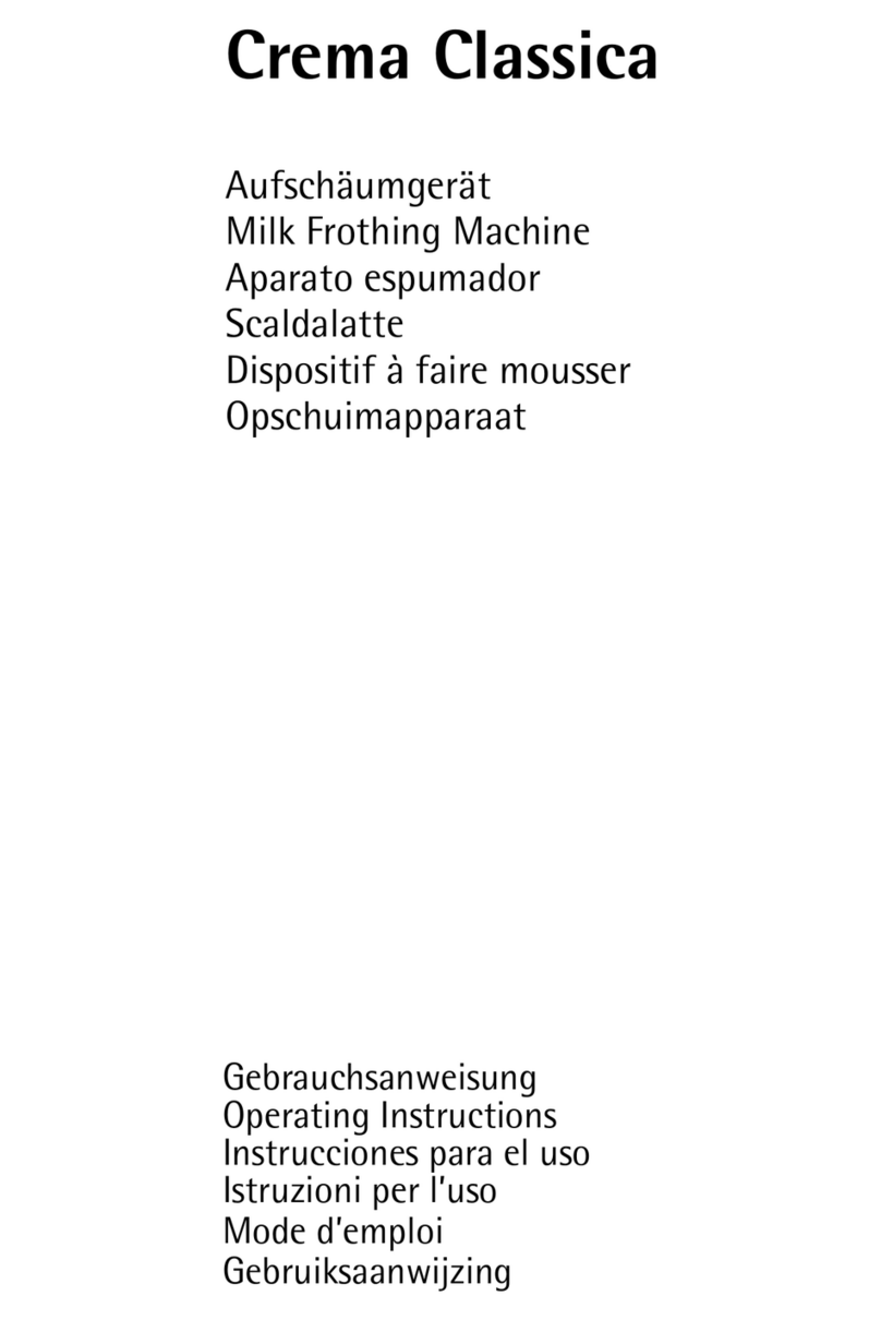 AEG Crema Classica Operating	 instruction