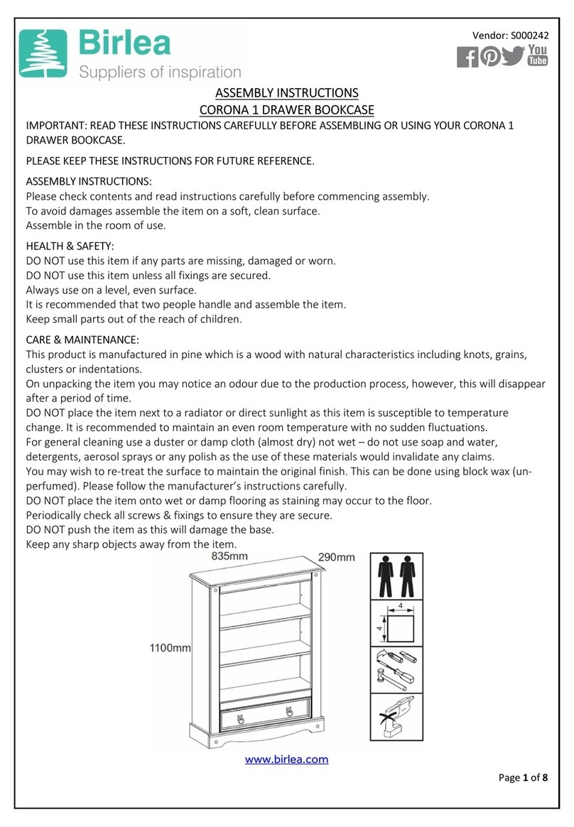 Birlea Corona 1 User manual Birlea Corona 1 User manual