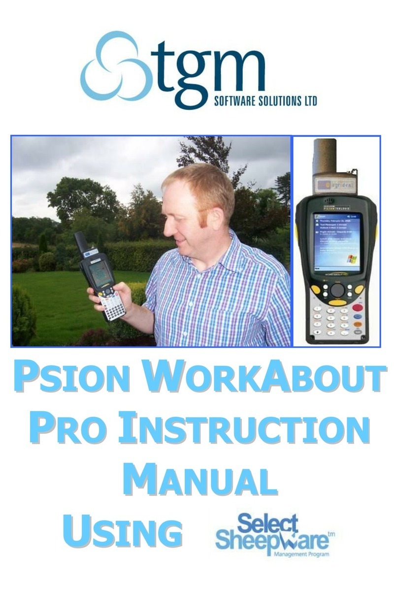 TGM PSION WORKABOUT PRO instruction manual