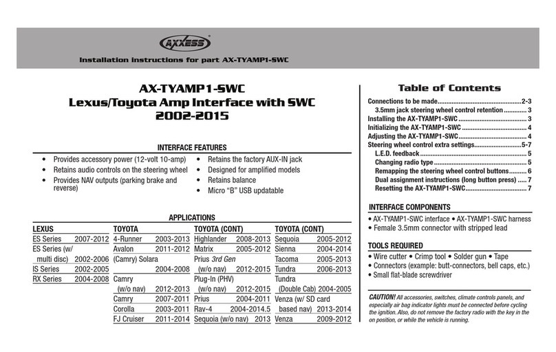 Axxess AX-TYAMP1-SWC installation instructions
