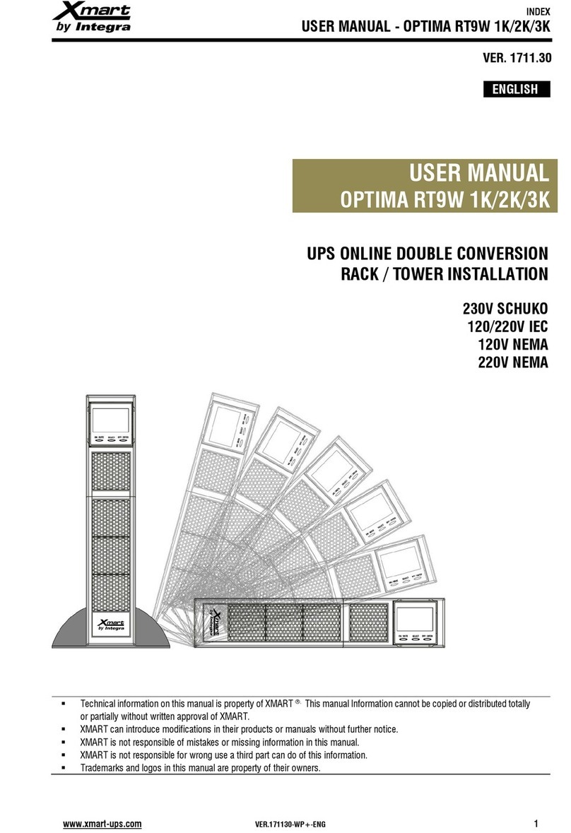 Xmart OPTIMA RT9W 1K user manual