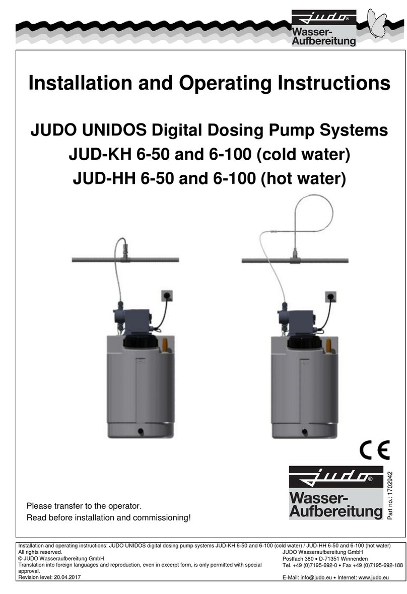 Judo JUD-KH 6-100 Installation and operating instructions