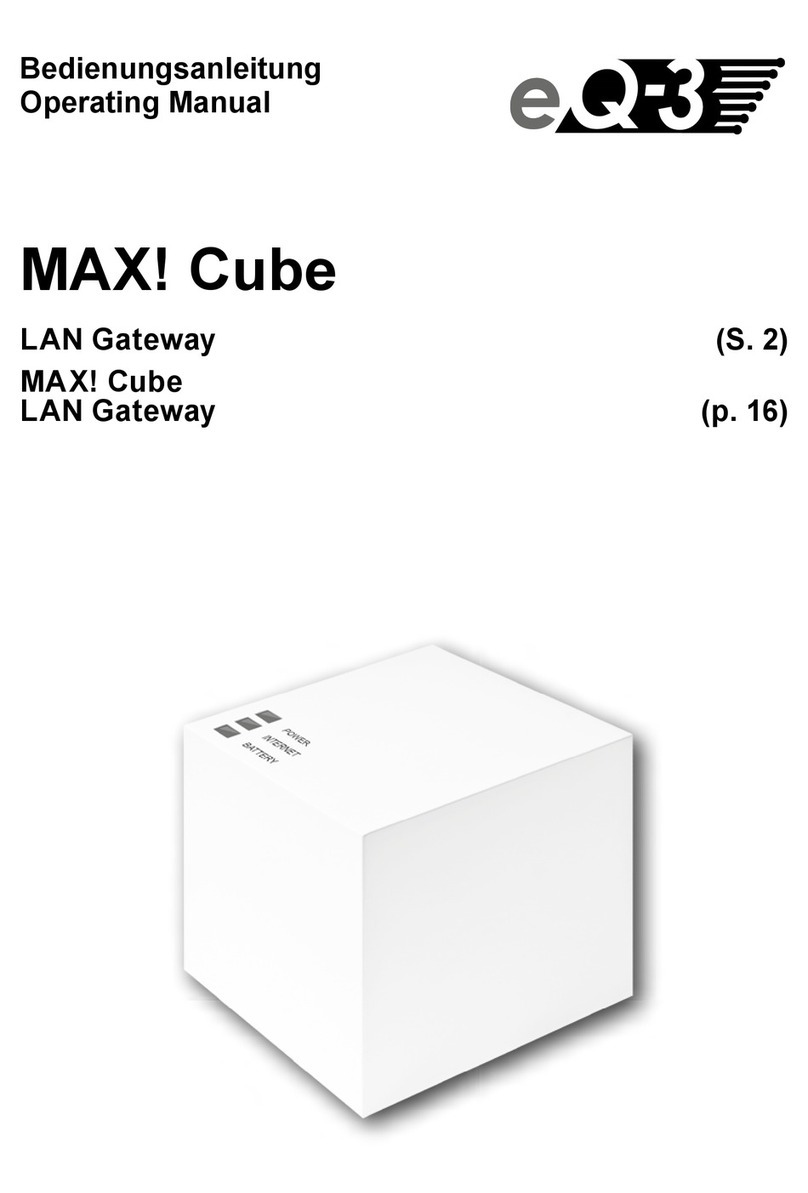 EQ3 MAX! Cube User manual