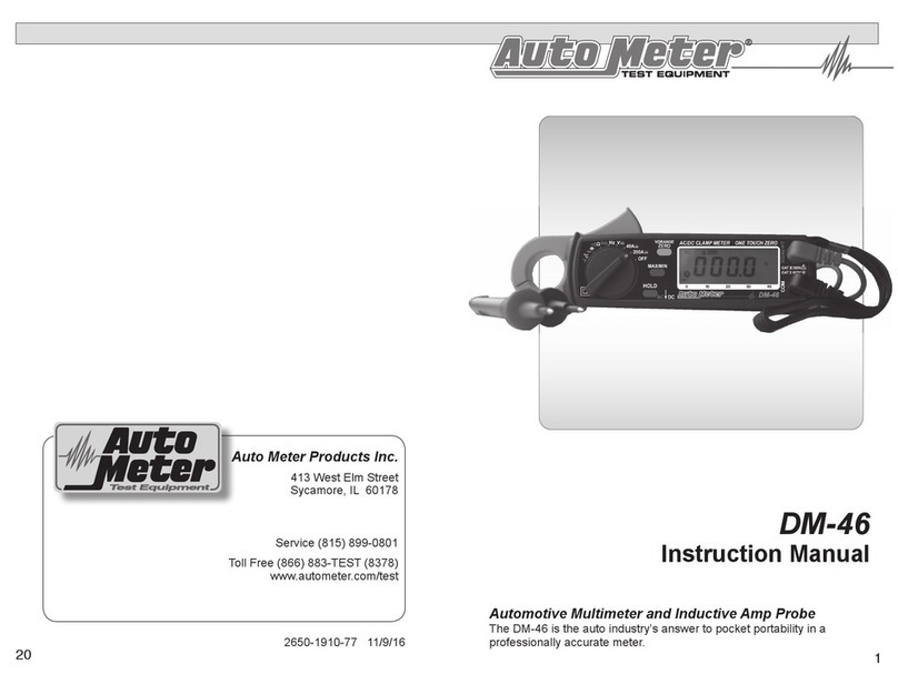 AutoMeter DM-46 instruction manual
