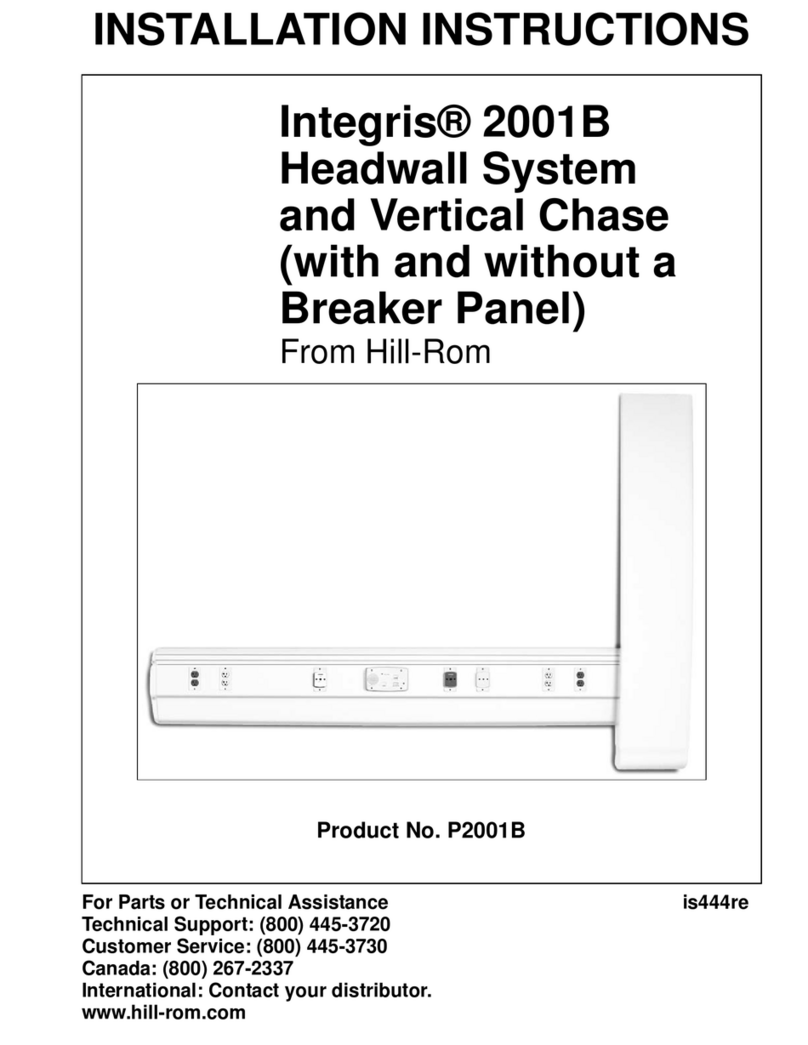 Hillrom Itegris 2001B installation instructions