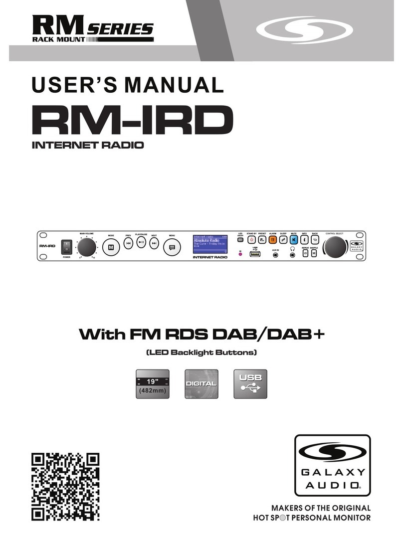 Galaxy Audio RM-IRD user manual