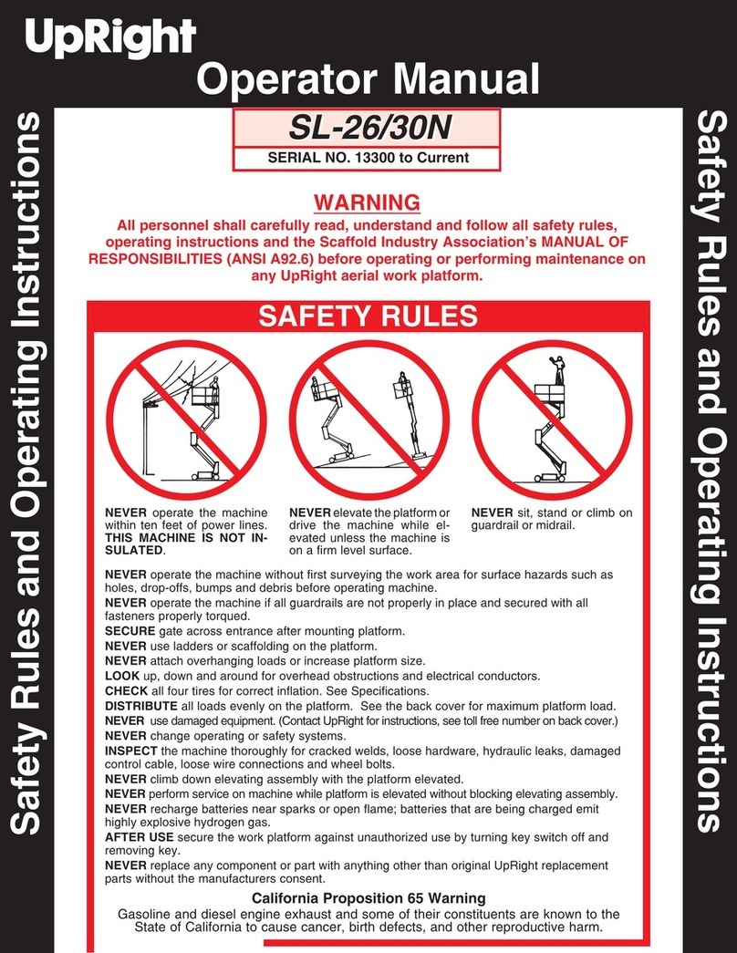 Upright SL-26 Operator's manual