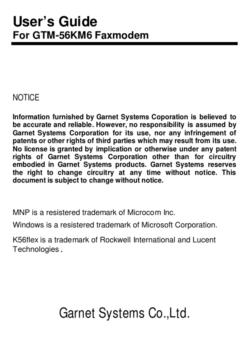 Garnet System GTM-56KM6 user guide