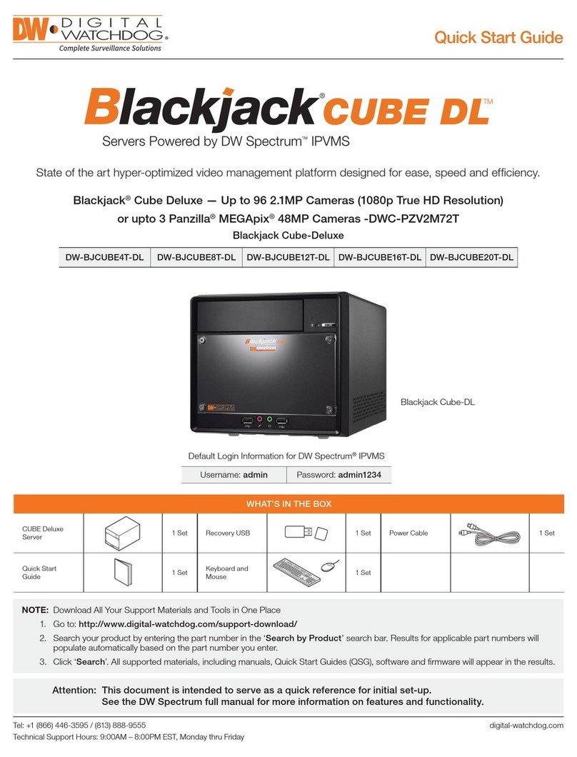 Digital Watchdog DW-BJCUBE4T-DL User manual