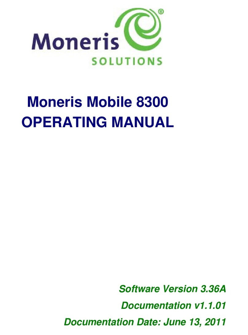 Moneris Mobile 8300 operating manual