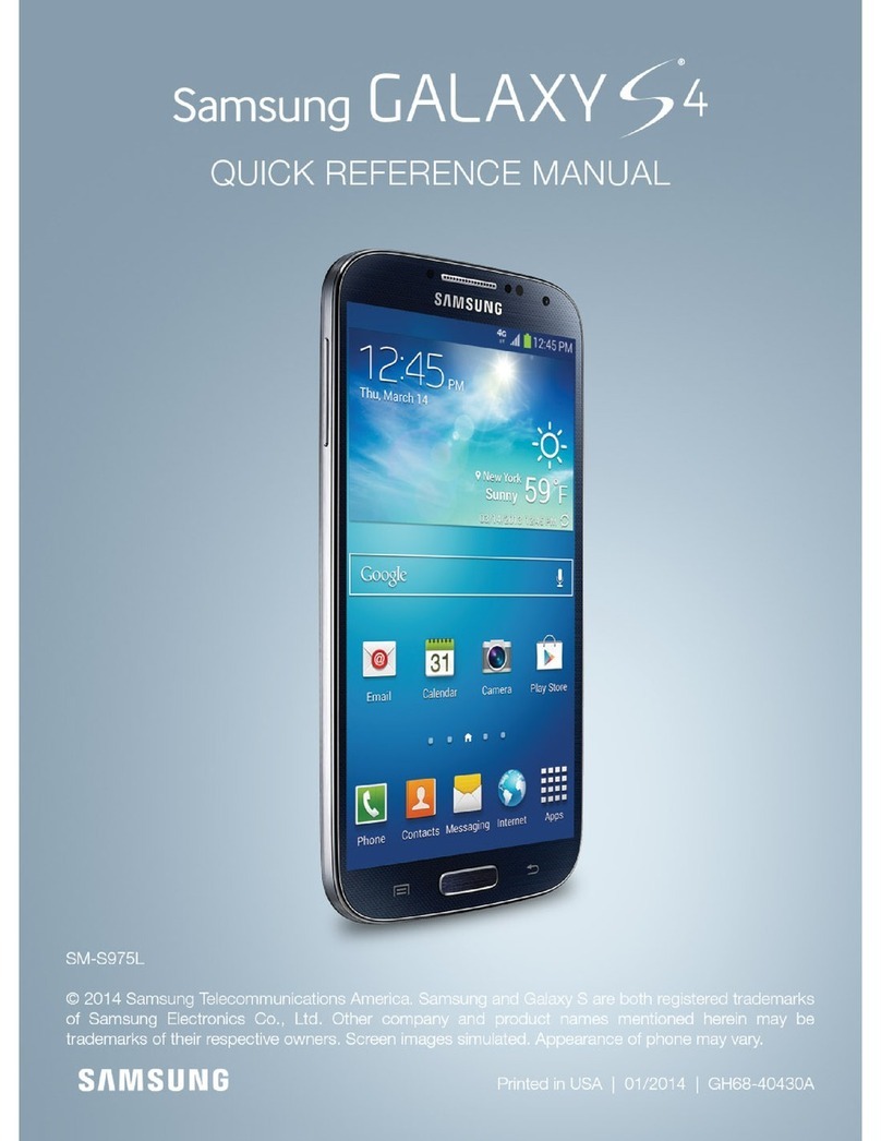 Samsung Galaxy S4 Quick reference manual
