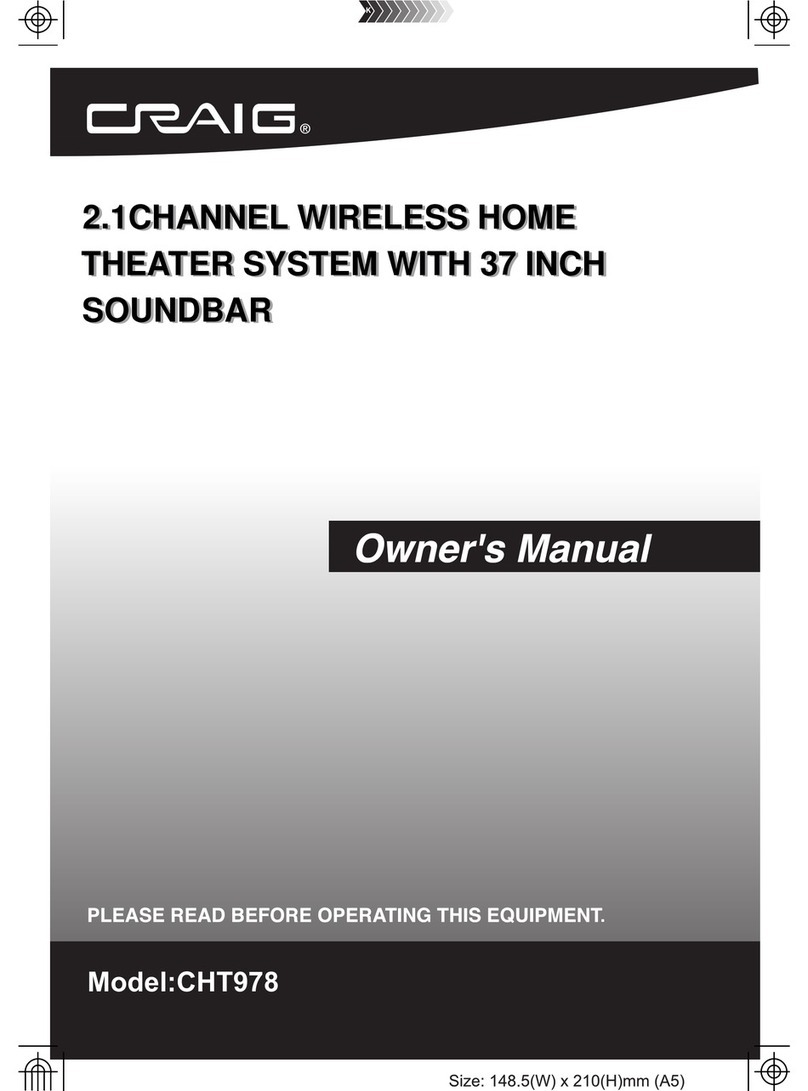 Craig CHT978 owner's manual Craig CHT978 owner's manual