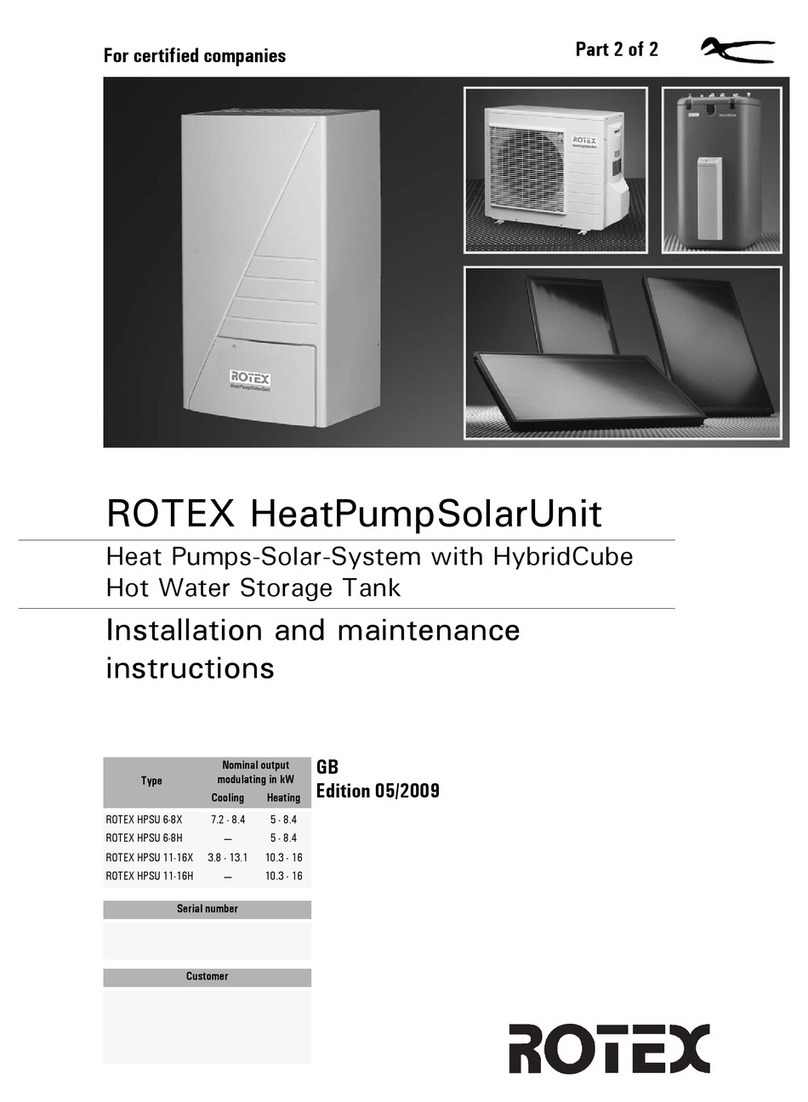 Rotex HPSU 6-8X Installation and maintenance instructions