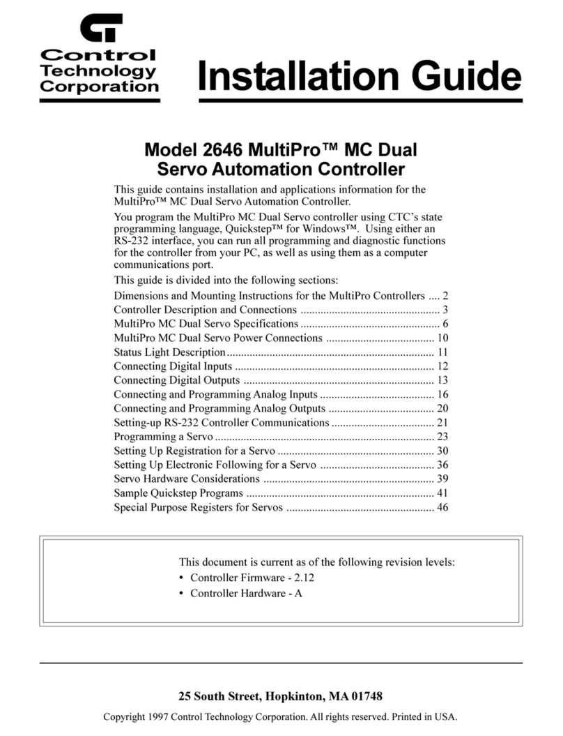 Control Technologies 2646 MultiPro installation guide