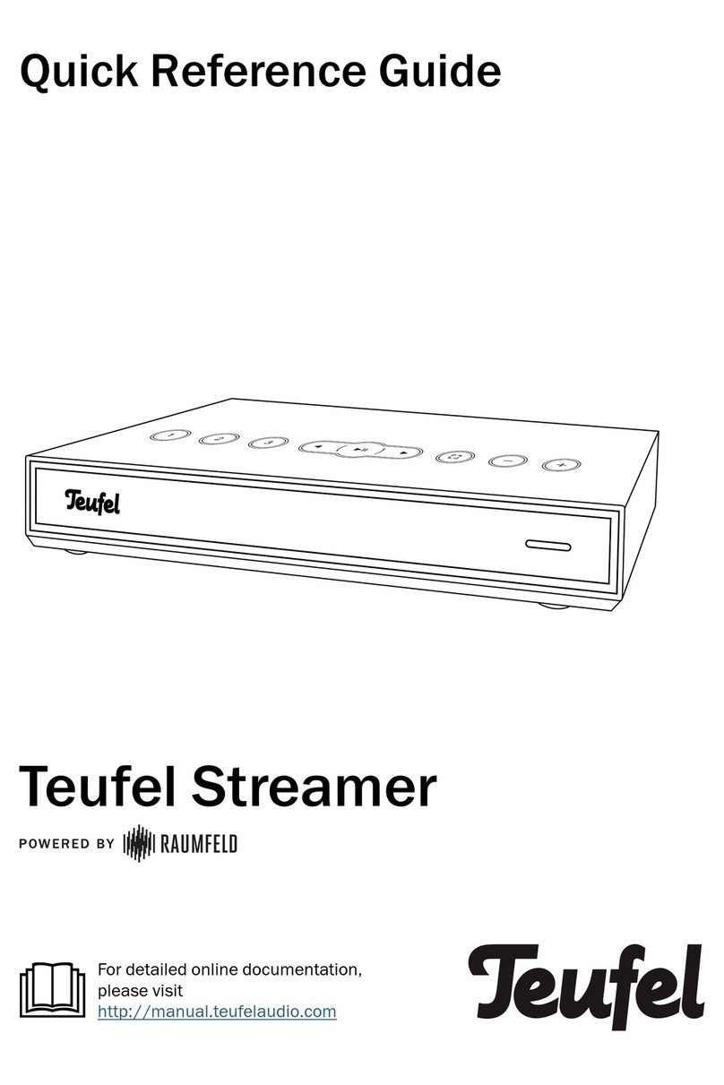 Teufel Streamer Quick reference guide