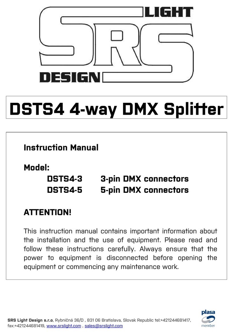 SRS Light Design DSTS4-3 User manual