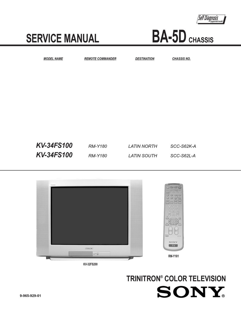 Sony TRINITRON KV-34FS100 User manual