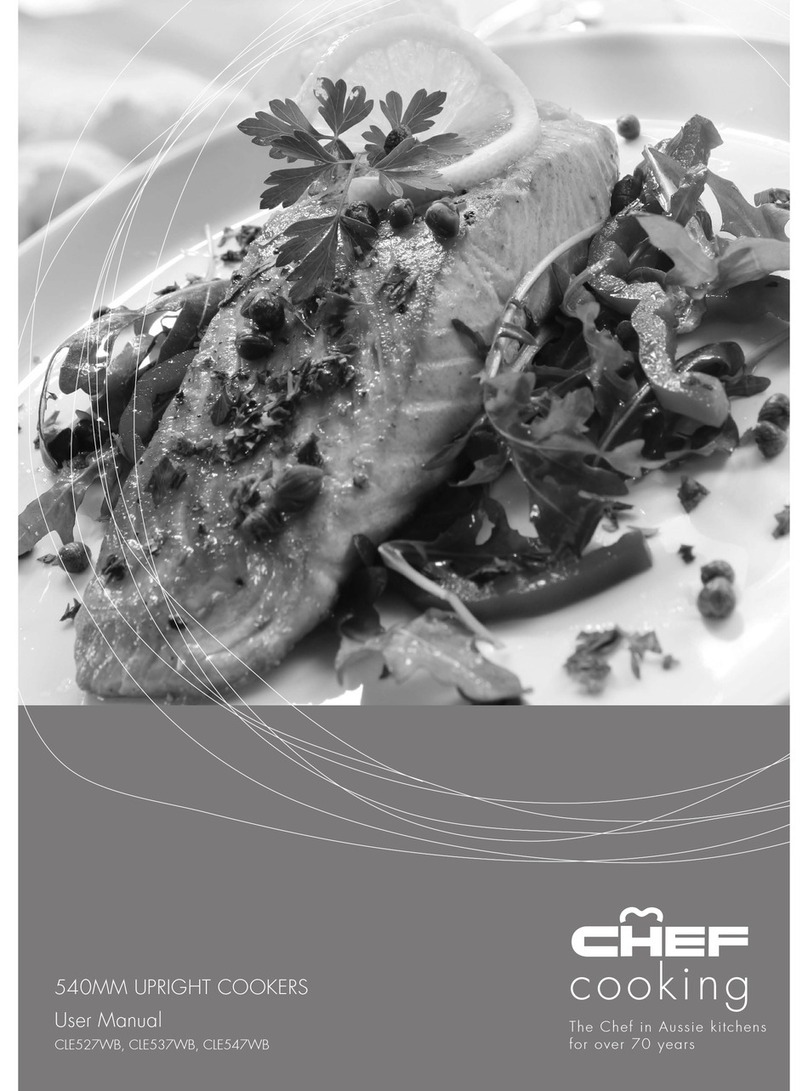 Chef CLE527WB user manual