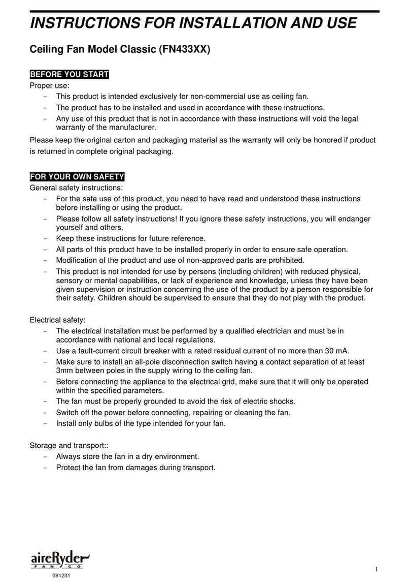 aireRyder FN433 series User manual aireRyder FN433 series User manual