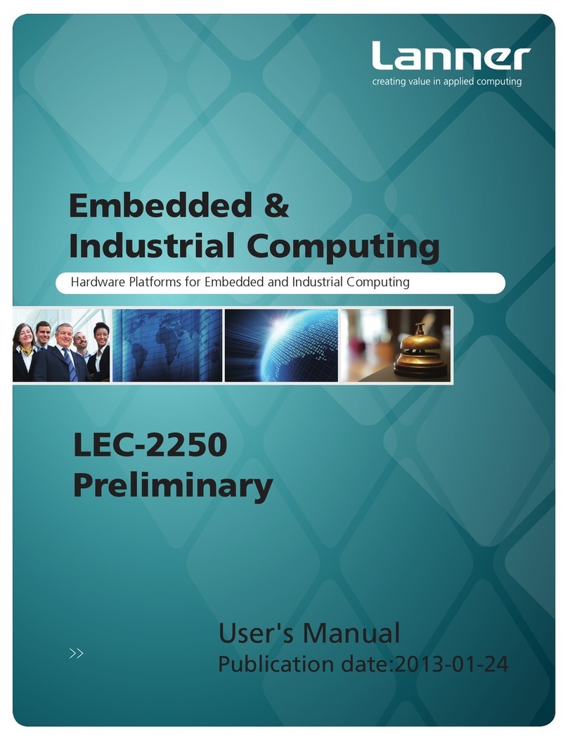 Lanner LEC-2250 User manual Lanner LEC-2250 User manual