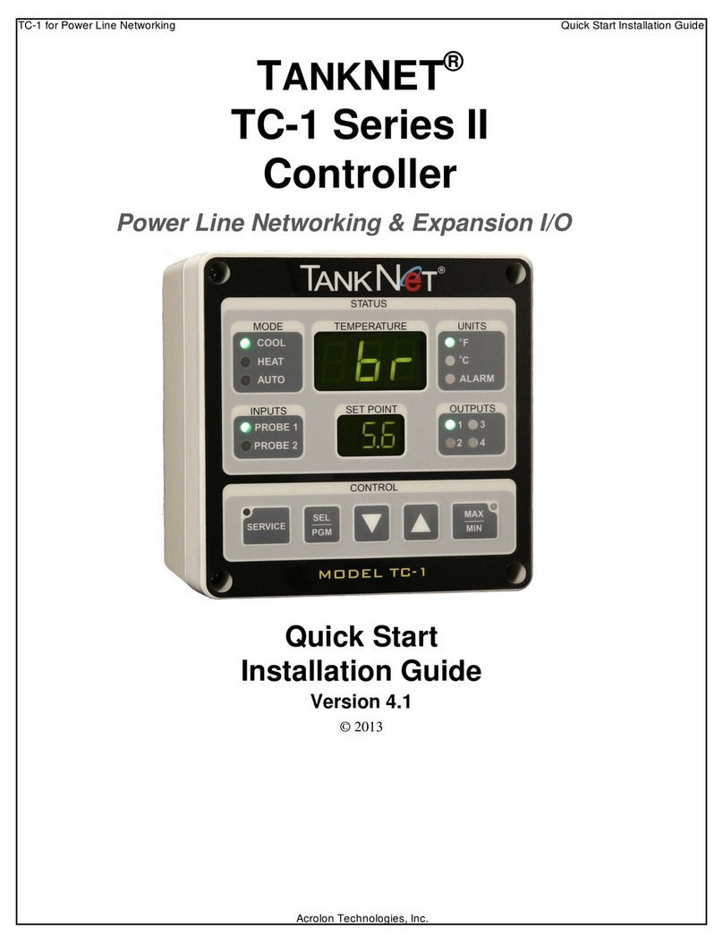 Acrolon TankNET TC-1 Quick start installation guide