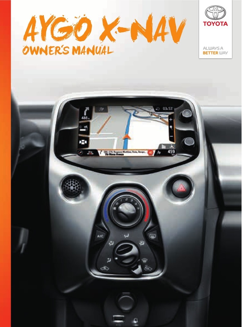 Toyota Aygo X-NAV owner's manual Toyota Aygo X-NAV owner's manual