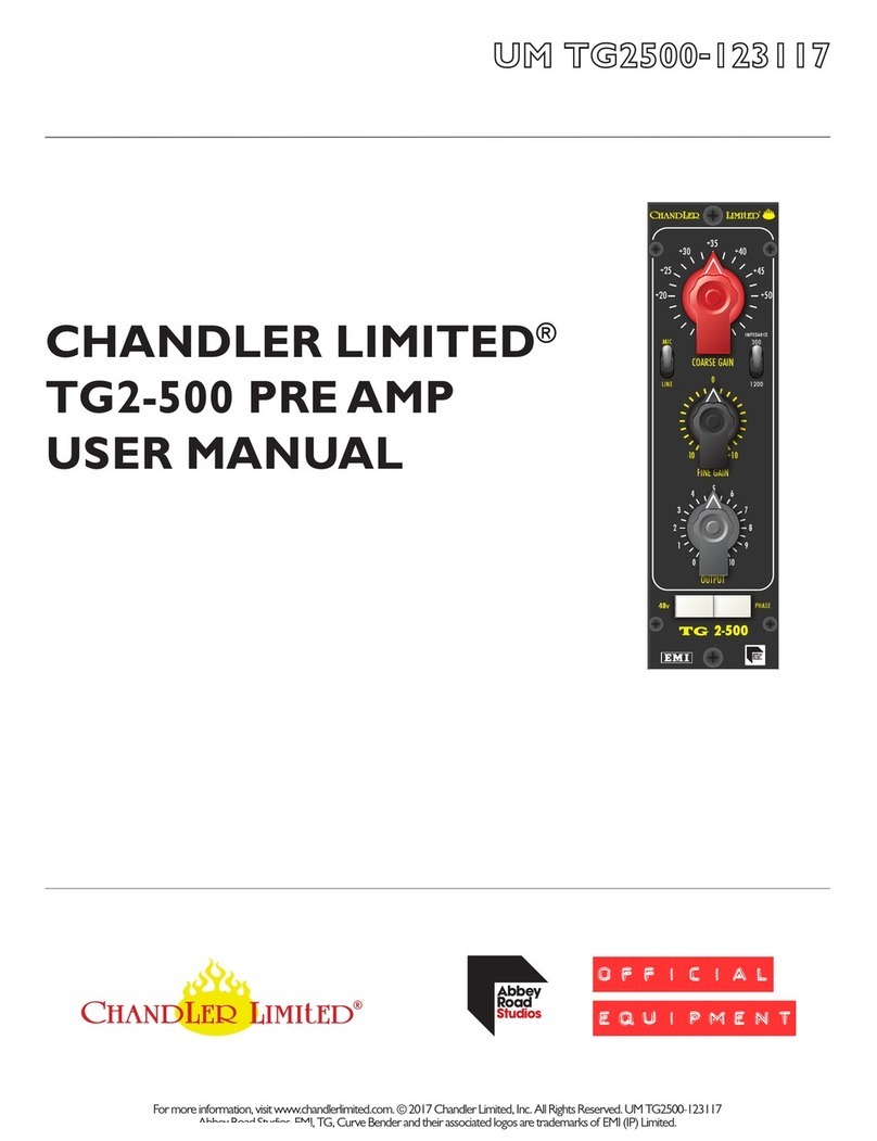 Chandler Limited TG2-500 user manual
