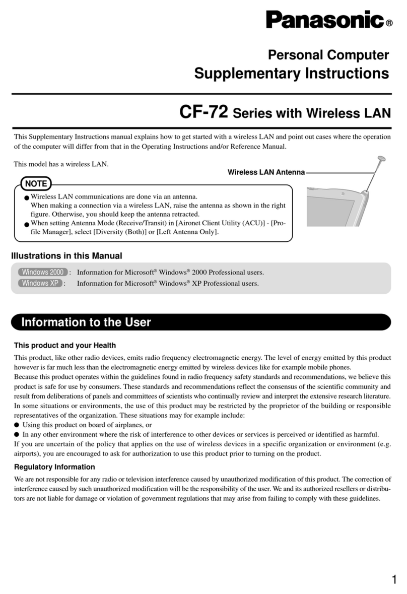 Panasonic ToughBook CF-72 Series Wiring diagram