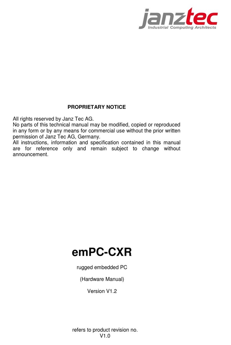 Janz Tec emPC-CXR User manual