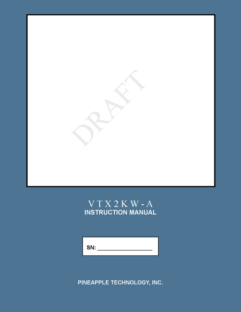 Pineapple Technology VTX2KW-A instruction manual