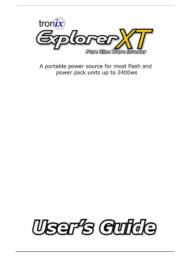 Tronix Tronix Explorer XT User manual