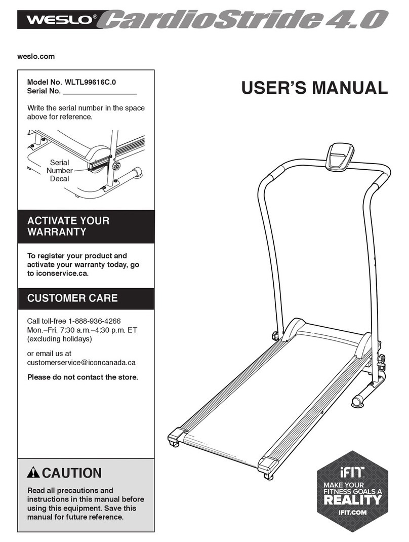 Weslo WLTL99616C.0 User manual