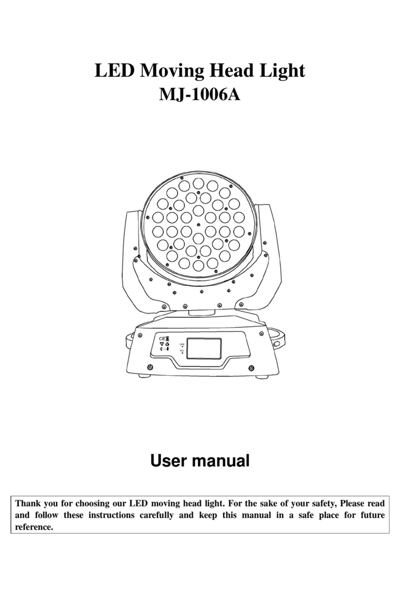 MJ LED LIGHTNING MJ-1006A User manual