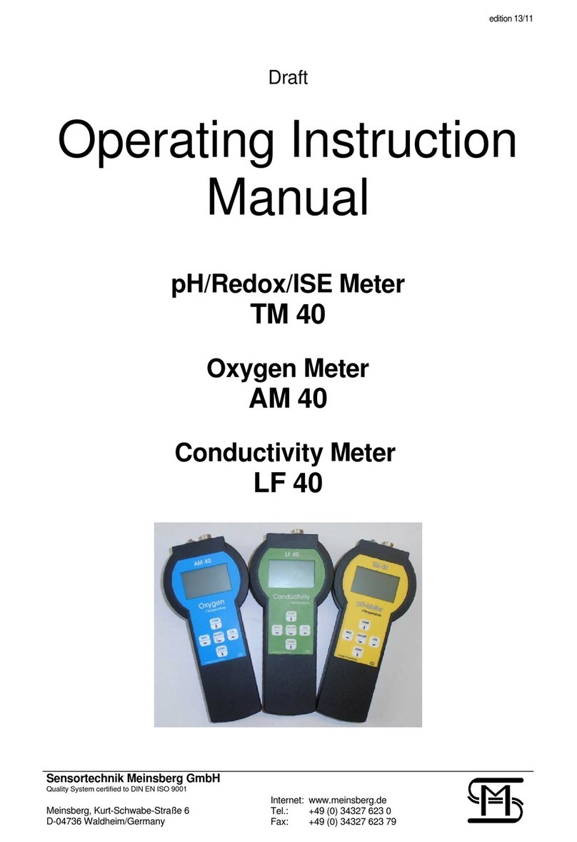 Sensortechnik Meinsberg TM 40 Operating instructions manual Sensortechnik Meinsberg TM 40 Operating instructions manual
