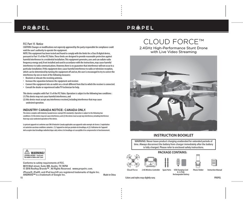 Propel RC cloud force User manual