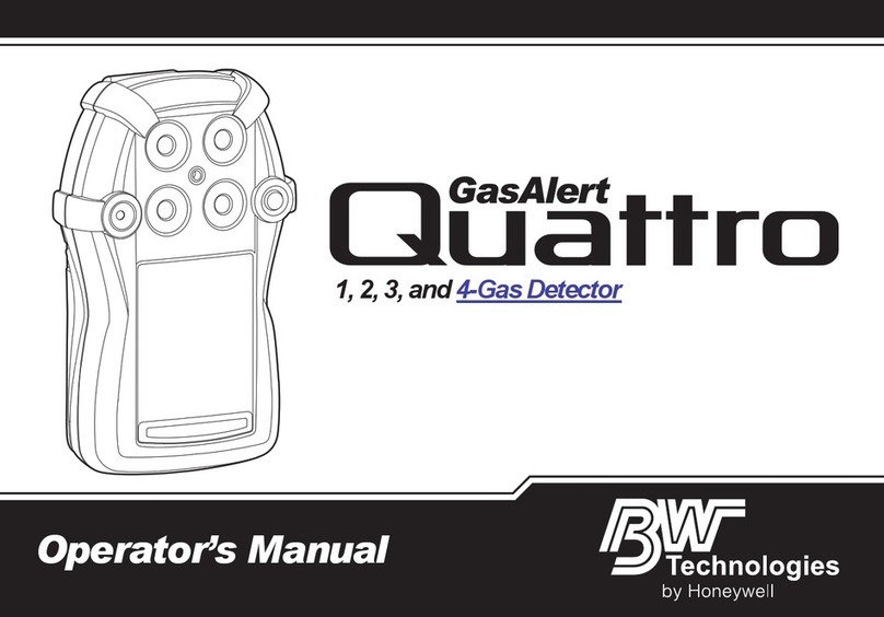 BW Technologies GasAlertQuattro 3 Operator's manual