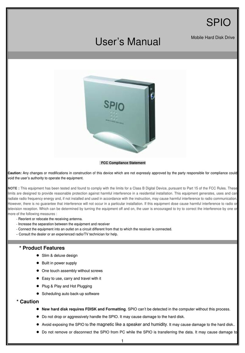 Value Plus SPIO 352 user manual